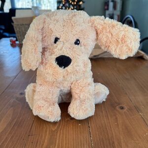 Warmies‎ Charming Plush Dog Toy in Cream